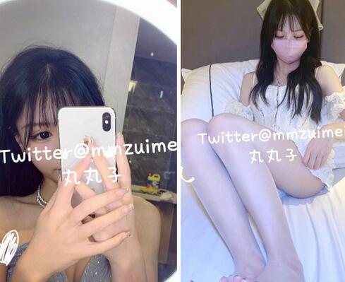 【推特 丸丸子】极品女神给男友足交射精 黑丝美腿美足抹油