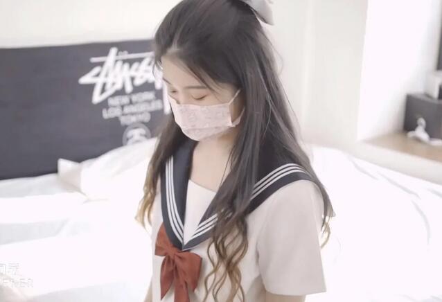 【超极品❤️推荐】白虎萝莉『小七软同学』我的妹妹真的超可爱，JK长筒白袜 纯欲系少女 长发及腰蜜桃臀