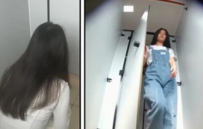 高校固定❤️全景露脸后拍学妹看着几个性感美臀