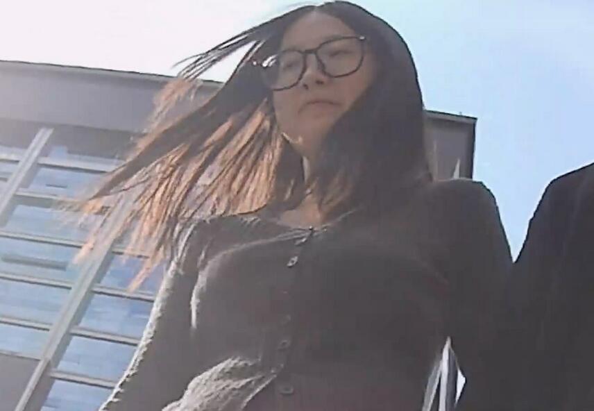 『D·D』-199-毛质百褶裙，眼镜女，花边白内