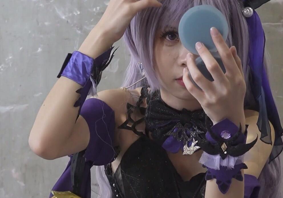 【xxn-319】展会CD刻晴小姐姐..棕色丝袜白内坐下走光